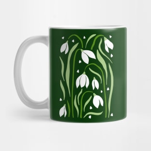 Snow Drops Flowers Mug